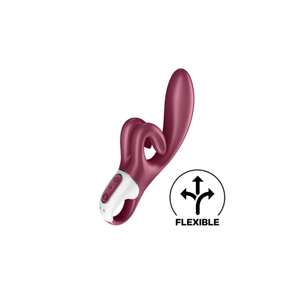 Vibromasseur rabbit point G rouge double stimulation clitoridienne Touch Me Satisfyer 
